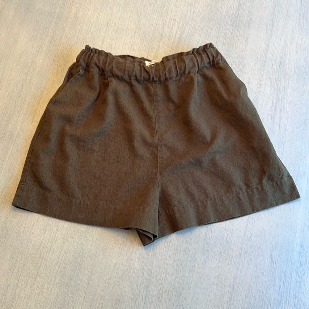 Urban Outfitters Army‎ Green Linen Blend Shorts Size Medium